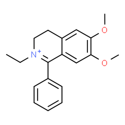 ChemSpider 2D Image | 2-Ethyl-6,7-dimethoxy-1-phenyl-3,4-dihydroisoquinolinium | C19H22NO2