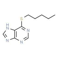 ChemSpider 2D Image | 6-(Pentylthio)purine | C10H14N4S