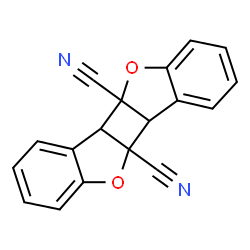 ChemSpider 2D Image | [1]Benzofuro[2',3':3,4]cyclobuta[1,2-b][1]benzofuran-4c,9c(4bH,9bH)-dicarbonitrile | C18H10N2O2