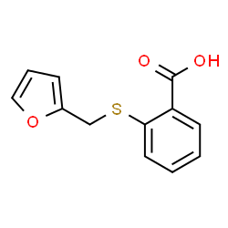 ChemSpider 2D Image | 2-[(2-furylmethyl)thio]benzoic acid | C12H10O3S