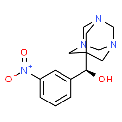 ChemSpider 2D Image | (S)-(3-Nitrophenyl)(1,3,5-triazatricyclo[3.3.1.1~3,7~]dec-7-yl)methanol | C14H18N4O3