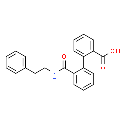 ChemSpider 2D Image | 2'-[(2-Phenylethyl)carbamoyl]-2-biphenylcarboxylic acid | C22H19NO3