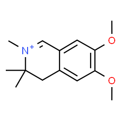 ChemSpider 2D Image | 6,7-Dimethoxy-2,3,3-trimethyl-3,4-dihydroisoquinolinium | C14H20NO2