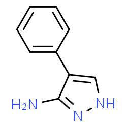 ChemSpider 2D Image | 4-Phenyl-1H-pyrazol-3-amine | C9H9N3