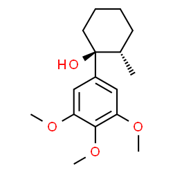 ChemSpider 2D Image | (1S,2S)-2-Methyl-1-(3,4,5-trimethoxyphenyl)cyclohexanol | C16H24O4