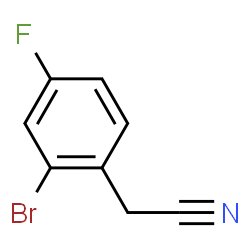 ChemSpider 2D Image | 2-Bromo-4-fluorophenylacetonitrile | C8H5BrFN