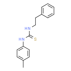 ChemSpider 2D Image | 1-(4-Methylphenyl)-3-(2-phenylethyl)thiourea | C16H18N2S