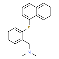 ChemSpider 2D Image | N,N-Dimethyl-1-[2-(1-naphthylsulfanyl)phenyl]methanamine | C19H19NS
