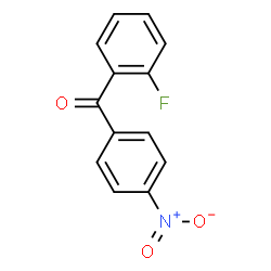 ChemSpider 2D Image | (2-Fluorophenyl)(4-nitrophenyl)methanone | C13H8FNO3