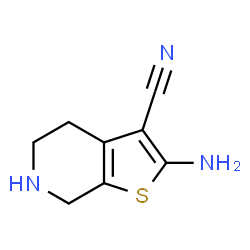 ChemSpider 2D Image | 2-Amino-4,5,6,7-tetrahydrothieno[2,3-c]pyridine-3-carbonitrile | C8H9N3S