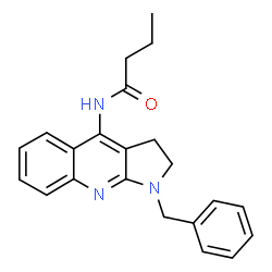ChemSpider 2D Image | N-(1-Benzyl-2,3-dihydro-1H-pyrrolo[2,3-b]quinolin-4-yl)butanamide | C22H23N3O