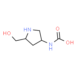 ChemSpider 2D Image | [5-(Hydroxymethyl)-3-pyrrolidinyl]carbamic acid | C6H12N2O3