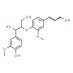 ChemSpider 2D Image | Guaiacylglycerol Î²-coniferyl ether | C20H24O7