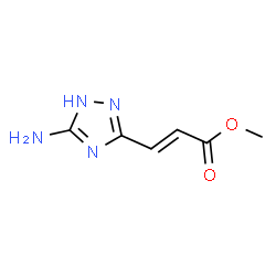 ChemSpider 2D Image | Methyl (2E)-3-(5-amino-1H-1,2,4-triazol-3-yl)acrylate | C6H8N4O2