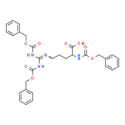 ChemSpider 2D Image | N~2~-[(Benzyloxy)carbonyl]-N~5~-(3,7-dioxo-1,9-diphenyl-2,8-dioxa-4,6-diazanonan-5-ylidene)ornithine | C30H32N4O8