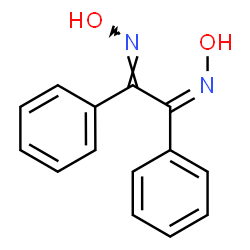 ChemSpider 2D Image | (1Z,2E)-N,N'-Dihydroxy-1,2-diphenyl-1,2-ethanediimine | C14H12N2O2