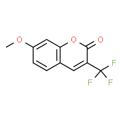 ChemSpider 2D Image | 7-Methoxy-3-(trifluoromethyl)-2H-chromen-2-one | C11H7F3O3