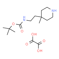 ChemSpider 2D Image | 2-Methyl-2-propanyl [2-(4-methyl-4-piperidinyl)ethyl]carbamate ethanedioate (1:1) | C15H28N2O6
