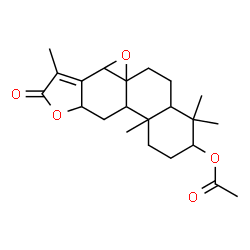ChemSpider 2D Image | 16-Oxo-8,14:12,16-diepoxyabiet-13(15)-en-3-yl acetate | C22H30O5