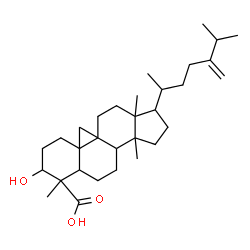 ChemSpider 2D Image | 3-Hydroxy-24-methylene-9,19-cyclolanostan-28-oic acid | C31H50O3