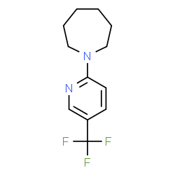 ChemSpider 2D Image | 1-[5-(Trifluoromethyl)-2-pyridinyl]azepane | C12H15F3N2