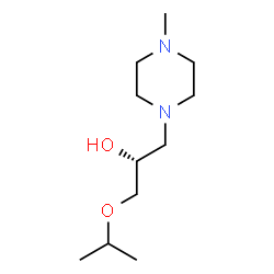 ChemSpider 2D Image | (2R)-1-Isopropoxy-3-(4-methyl-1-piperazinyl)-2-propanol | C11H24N2O2