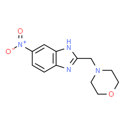 ChemSpider 2D Image | 2-(4-Morpholinylmethyl)-6-nitro-1H-benzimidazole | C12H14N4O3