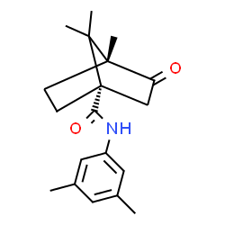 ChemSpider 2D Image | (1S,4R)-N-(3,5-Dimethylphenyl)-4,7,7-trimethyl-3-oxobicyclo[2.2.1]heptane-1-carboxamide | C19H25NO2