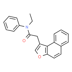 ChemSpider 2D Image | N-Ethyl-2-(naphtho[2,1-b]furan-1-yl)-N-phenylacetamide | C22H19NO2