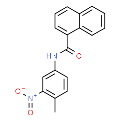 ChemSpider 2D Image | N-(4-Methyl-3-nitrophenyl)-1-naphthamide | C18H14N2O3