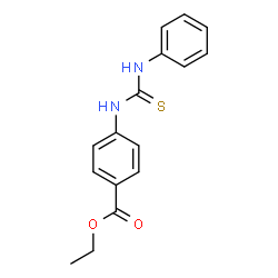 ChemSpider 2D Image | Ethyl 4-[(phenylcarbamothioyl)amino]benzoate | C16H16N2O2S