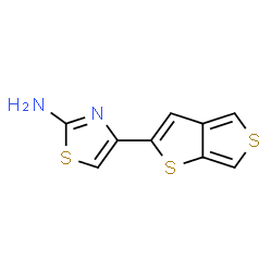 ChemSpider 2D Image | 4-(Thieno[3,4-b]thiophen-2-yl)-1,3-thiazol-2-amine | C9H6N2S3