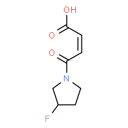 ChemSpider 2D Image | (2Z)-4-(3-Fluoro-1-pyrrolidinyl)-4-oxo-2-butenoic acid | C8H10FNO3