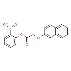 ChemSpider 2D Image | 2-Nitrophenyl (2-naphthyloxy)acetate | C18H13NO5
