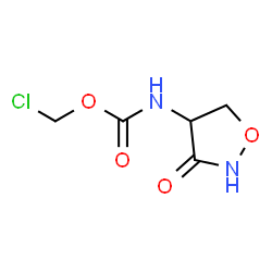 ChemSpider 2D Image | Chloromethyl (3-oxo-1,2-oxazolidin-4-yl)carbamate | C5H7ClN2O4