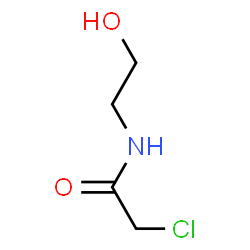 ChemSpider 2D Image | 2-Chloro-N-(2-hydroxyethyl)acetamide | C4H8ClNO2
