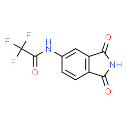 ChemSpider 2D Image | N-(1,3-Dioxo-2,3-dihydro-1H-isoindol-5-yl)-2,2,2-trifluoroacetamide | C10H5F3N2O3