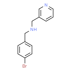 ChemSpider 2D Image | N-[(4-Bromophenyl)methyl]-3-pyridinemethanamine | C13H13BrN2