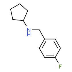 ChemSpider 2D Image | N-(4-Fluorobenzyl)cyclopentanamine | C12H16FN
