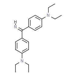 ChemSpider 2D Image | 4,4'-Carbonimidoylbis(N,N-diethylaniline) | C21H29N3