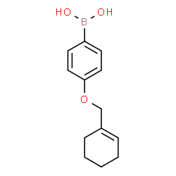ChemSpider 2D Image | [4-(1-Cyclohexen-1-ylmethoxy)phenyl]boronic acid | C13H17BO3