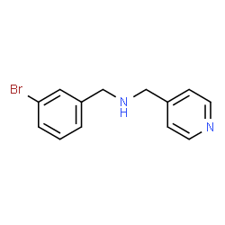 ChemSpider 2D Image | N-(3-bromobenzyl)-N-(4-pyridinylmethyl)amine | C13H13BrN2