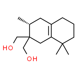 ChemSpider 2D Image | [(3R)-3,8,8-Trimethyl-1,2,3,4,5,6,7,8-octahydronaphthalene-2,2-diyl]dimethanol | C15H26O2