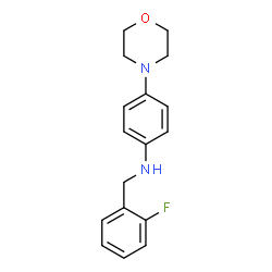 ChemSpider 2D Image | N-(2-Fluorobenzyl)-4-(4-morpholinyl)aniline | C17H19FN2O