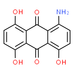 ChemSpider 2D Image | 1-Amino-4,5,8-trihydroxy-9,10-anthraquinone | C14H9NO5