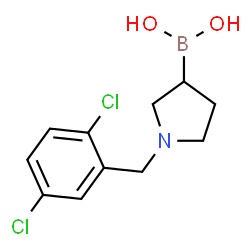 ChemSpider 2D Image | [1-(2,5-Dichlorobenzyl)-3-pyrrolidinyl]boronic acid | C11H14BCl2NO2