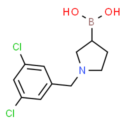 ChemSpider 2D Image | [1-(3,5-Dichlorobenzyl)-3-pyrrolidinyl]boronic acid | C11H14BCl2NO2