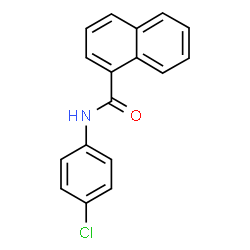ChemSpider 2D Image | N-(4-Chlorophenyl)-1-naphthamide | C17H12ClNO