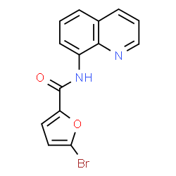 ChemSpider 2D Image | 5-Bromo-N-(8-quinolinyl)-2-furamide | C14H9BrN2O2
