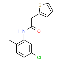 ChemSpider 2D Image | N-(5-Chloro-2-methylphenyl)-2-(2-thienyl)acetamide | C13H12ClNOS